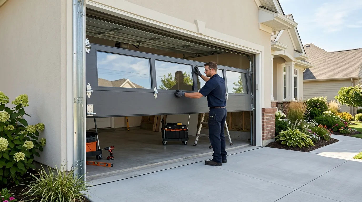 Garage door installation in Oklahoma City, OK